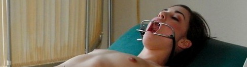 Babe Tied to the Table and Punished
