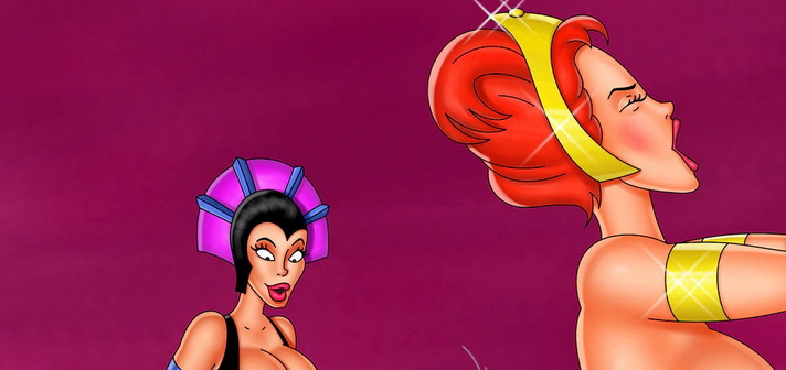 Hard bondage in toons